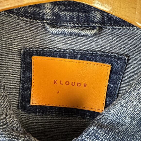 KLOUD9 Jeans Vest Mens Size XL Patchwork Embroidered Biker Rocker Acid Wash Y2K - Picture 4 of 13